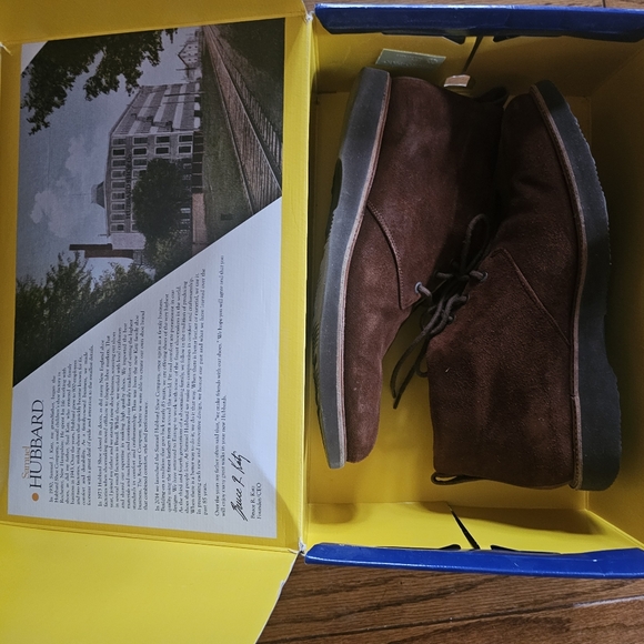 Men's Samuel Hubbard Brown Suede Low Boots Size 12 - Picture 8 of 9